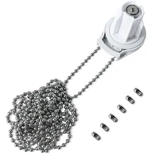 Roller Shade Clutch for 1 1/2" (38mm) Tube with Stainless Steel 4.5mm Bead Chain & 5 Connectors, Used to Fix or Replace Broken Gear on Blinds & Shades