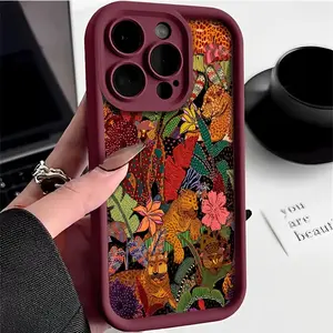Phone Case: Vintage Animal and Floral Pattern Phone Case, Compatible with Apple iPhone 15 Pro Max, iPhone 11/11 Pro Max/11 Pro/12/12 Pro/12 Pro Max/13/13 Pro/13 Pro Max/14/14 Pro/14 Pro Max/15/15 Pro Max/15 Pro/16/16 Pro/16 Pro Max Protective Cover