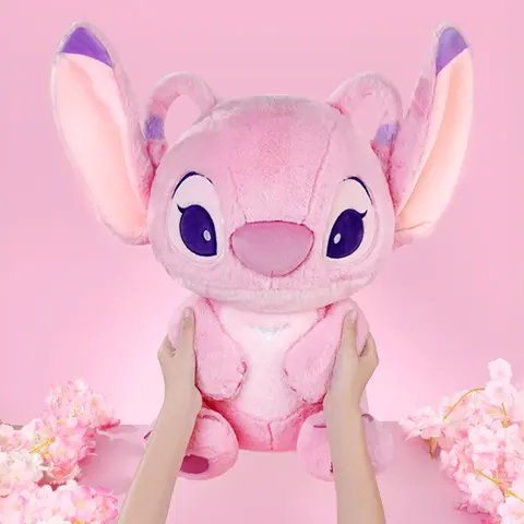 Disney Lilo & Stitch Sitting Fuzzy Plush Doll - 23.62in Large, Angel-Soft, Embroidered Details, Flexible Ears, Collectible Companion, Cute Stuffies, Graduation Gift, Christmas Gift, 1pc Stuffed Animal Toy