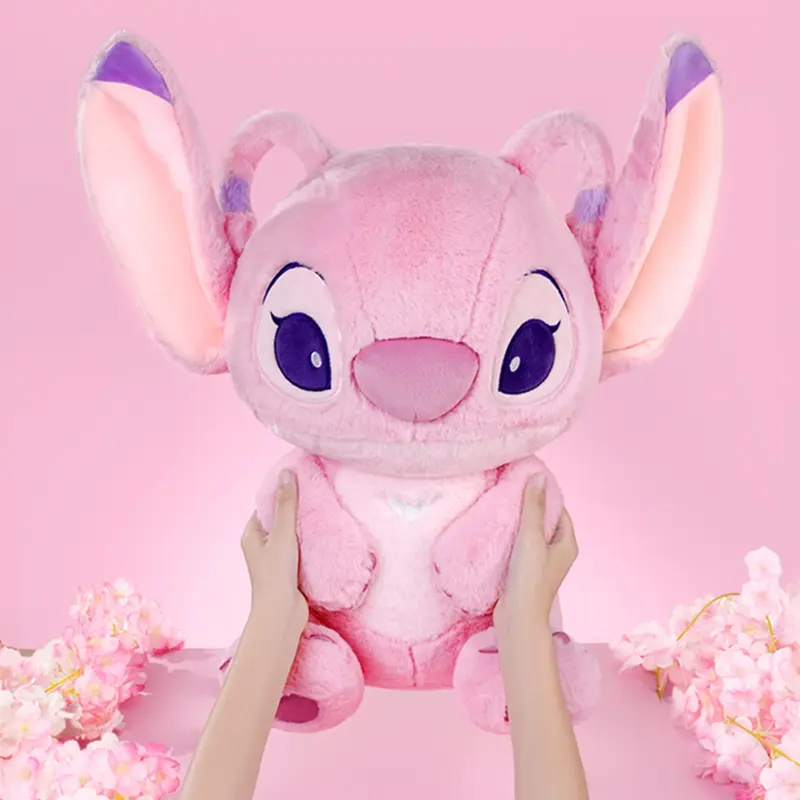 Disney Lilo & Stitch Sitting Fuzzy Plush Doll - 23.62in Large, Angel-Soft, Embroidered Details, Flexible Ears, Collectible Companion, Cute Stuffies, Graduation Gift, Christmas Gift, 1pc Stuffed Animal Toy