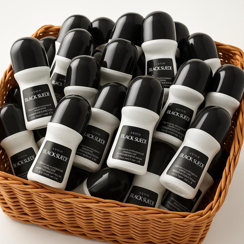 Avon Black Suede Roll-On Deodorant - 3 Pack of 2.6 fl oz Anti-Perspirant Deodorant for Men and Women