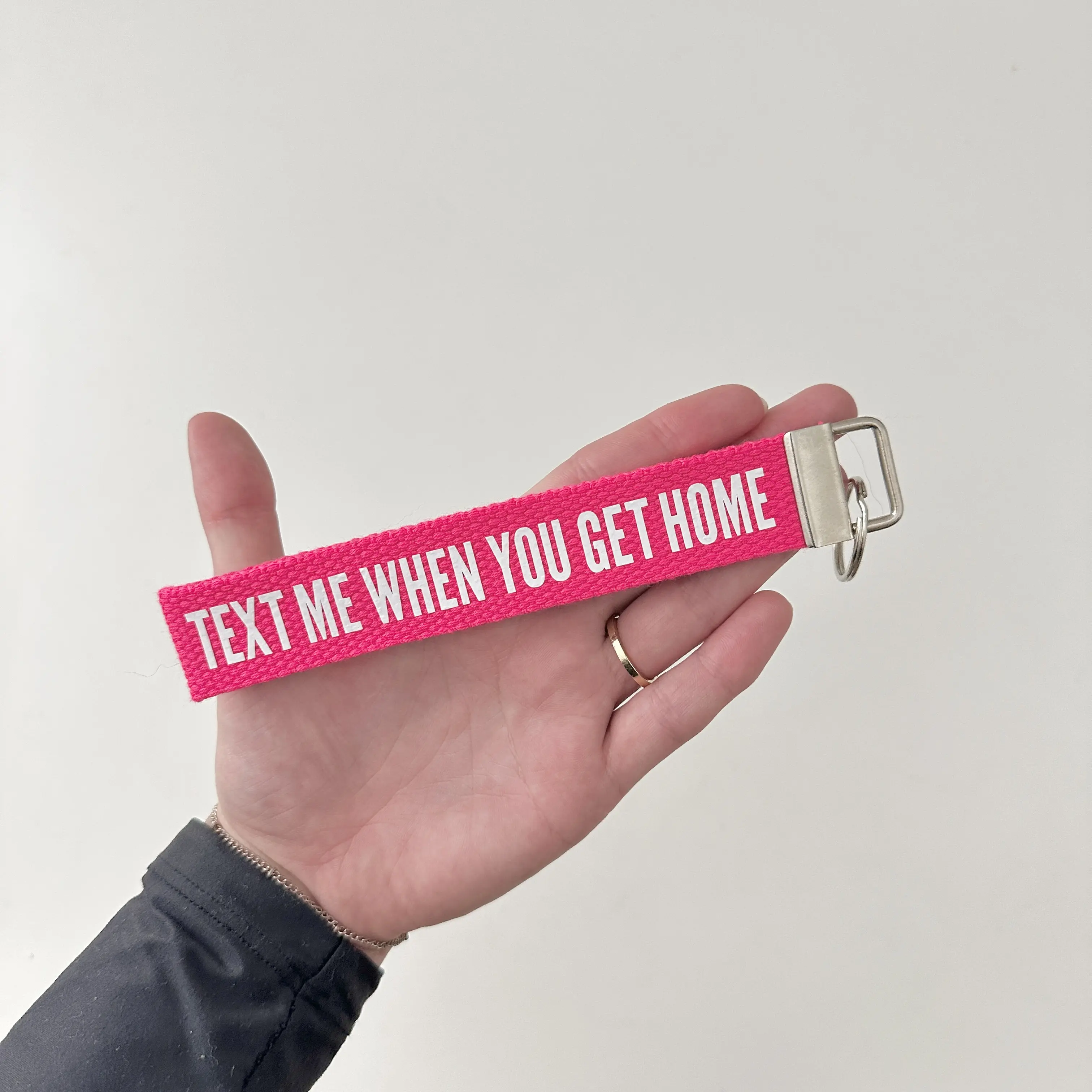 Text me when you get home Keychain Wristlet, bf keychain, keychain wristlet, trending wristlet keychain perfect gift keychains