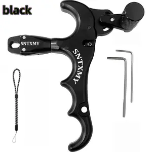Aluminum 360° Rotating Archery Thumb Release Trigger, Professional Precision Compound Bow Release Aids for Archery Enthusiasts & Competitive Shooters