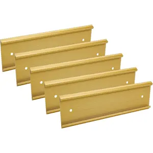 5 count Name Plate Holder,Wall Mount Office Door Name Plate Holder,Aluminium Alloy Desk Name Plates,,2"x8"