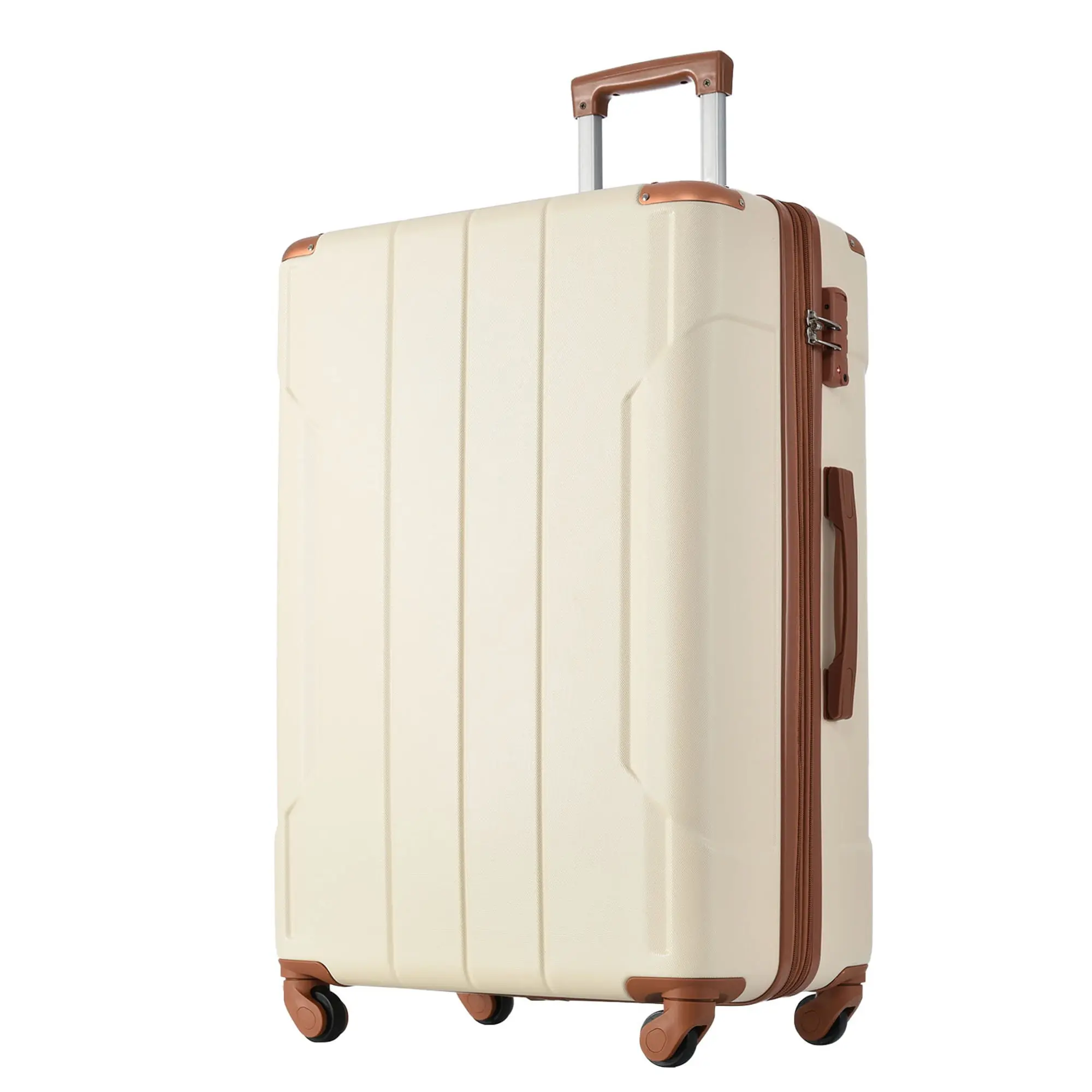 Carry on Luggage 24 inch, ABS+PC Lightweight 65L Capacity Hardshell Suitcase with TSA Lock & Wheels for Travel Trip