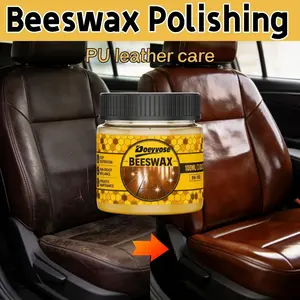 Beeswax Care Balm, Car Plastic & Rubber Parts Polish, Interior Repair Wax, Anti-Crack, Tire Shine, Leather Sofa Care