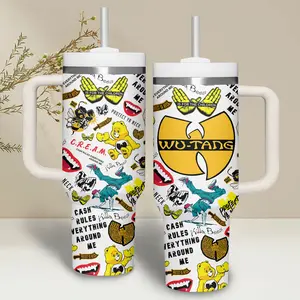 Wutang Music Tumbler 40oz Funny Coffee Mug, Music Band Mug, Gift for fan