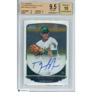 2013 Bowman Chrome Prospect Autographs Renato Nunez #RN BGS 9.5