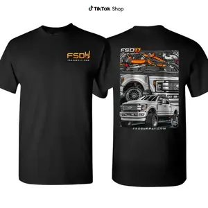 FSDiesel FSD17 Powerstroke Truck Graphic T-Shirt, Classic Fit Crewneck, Diesel Street Truck Culture Style, For Ford Super Duty Owners, Powerstroke Fans & Truck Meet Crew
