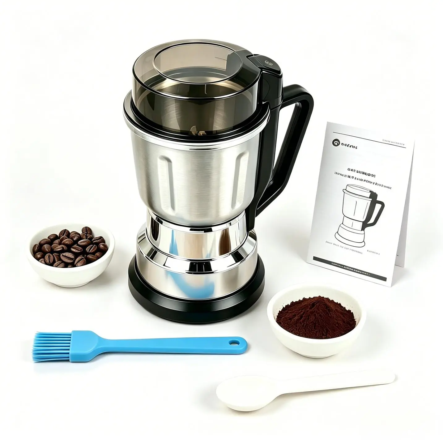 MA- 300W 110V Electric Dry Grinder for Coffee Beans, Spices - Kitchen Appliances, Coffee Accessories, Overheat Safe, Grinds Dry for Home Users