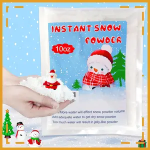 10oz Instant Snow Powder,Add Water Grows to 100x,Make 10 Gallons of Fake Snow,Christmas Tree Artificial Snow Decor Crafts for Sensory Activity Winter Holiday Party Supplies