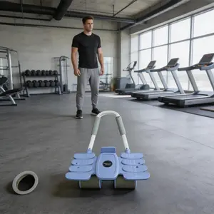 Ab Roller Wheel with Elbow Support – Automatic Rebound Abdominal Trainer, upgraded base and thickened frame, core fitness equipment for both men and women, suitable for abdominal training, stability training and rebound workouts in home gyms.