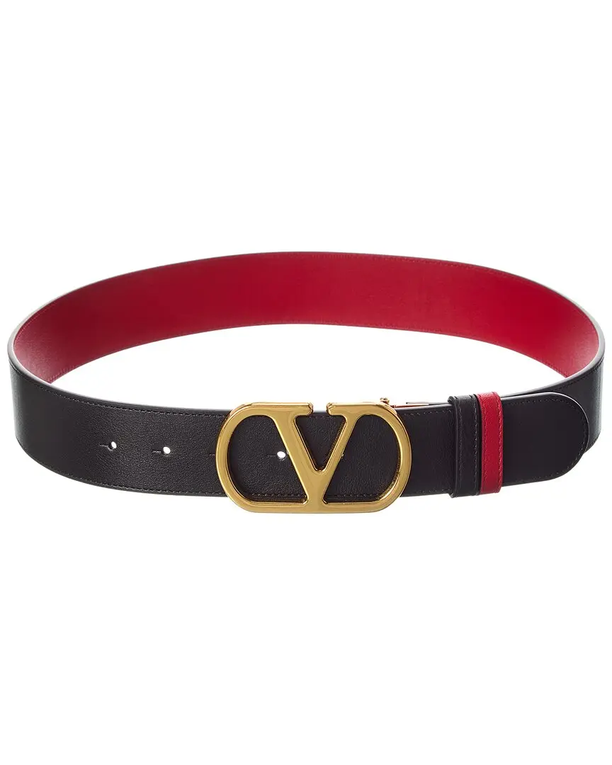 Valentino VLogo Signature Reversible Leather Belt