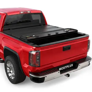 For 2007-2026 Chevy Silverado/GMC Sierra 1500 2500 3500 Truck Bed 5.8FT 4-Fold Hard Tonneau Cover