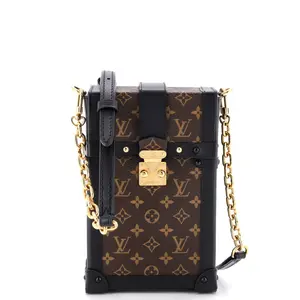 Pre-owned Louis Vuitton material Messenger Bags Vertical Trunk Pochette Monogram Canvas by Rebag