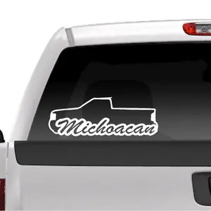 Michoacan Truck Decal la mamalona trokita sticker white size: 12" inches by 4"inches