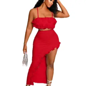 Womenswear Basic Skirt & Blouse Set - Stylish Minimalist Sleeveless Shirts & Top for Everyday Wear Versatile Outfit for Various Occasions Casual & Semi-Formal Style