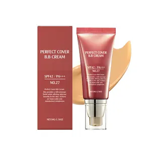 AMZ Dark Skin Tone Softening Concealer BB Cream Lightweight Moisturizing Brightening Matte Clear Delicate Texture Creates Hydrating BB Cream