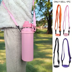 Water Cup Handle with Shoulder Strap, Water Bottle Shoulder Strap Crossbody Bag Strap with Rope Water Cup Holder, Water Bottle Additions Water Cup Additions Bag Additions