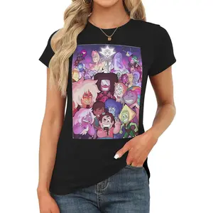 Steven Universe Animation   Happy shirt, ladies' short T-shirt, girls' shirt, birthday gift T-shirt, top, slim fit