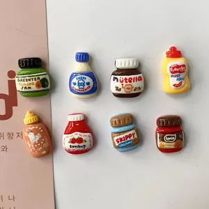 Cartoon Food Design Refrigerator Magnet for Room Decor, 8 Counts Cute Decorative Magnet, Personalized Fridge Magnet for Kitchen Office Whiteboard Locker Cabinet, Diy Fridge Magnet