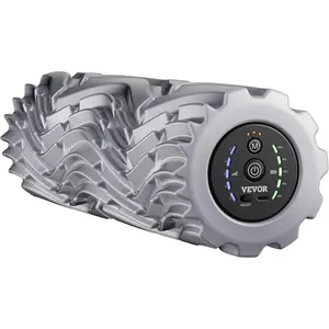 VEVOR Vibrating Foam Roller, 5-Speed Electric Massage Roller, 16" Rechargeable Muscle Roller with 3 Vibration Modes, High Density EVA Foam Massager for Deep Tissue, Back Pain Relief, Exercise Recovery