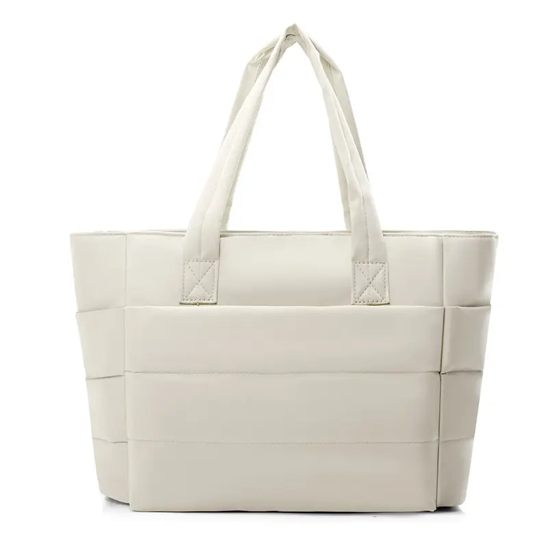 BIGWIG 20L Puff Sleeve Women Puffy Handbag, Quilted Laptop Shoulder , Lightweight and Practical, with Multiple Compartments for Workplace Storage and Zipper Closure, Perfect for Travel, Work, The Beach, The Gym, or Shopping, clinical bag