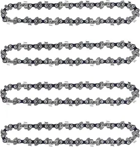 4 Pack 8 Inch Chainsaw Chains Replacement 1/4" Pitch  Drive Links .043" Gauge for Mini Cordless Electric Chain