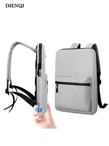 DIENQI New Outings in Spring and Summer Travel Ultra-thin Slim Lightweight Laptop Backpack Waterproof Business Computer Backbag Multi Functional Multifunctional Work Bags Laptop Rucksack for 14" 15.6" Laptop Man Women Bag,Daily Use,Gifts