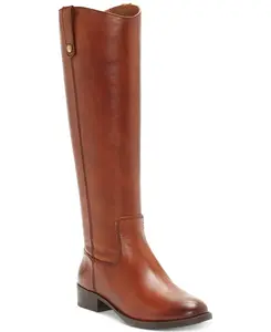 INC International Concepts INC Women's Cognac Leather Fawne Riding Boots
