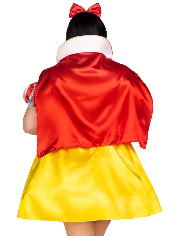 Plus Fairy Tale Snow White Plus Halloween Costume plussize Dress Fitted