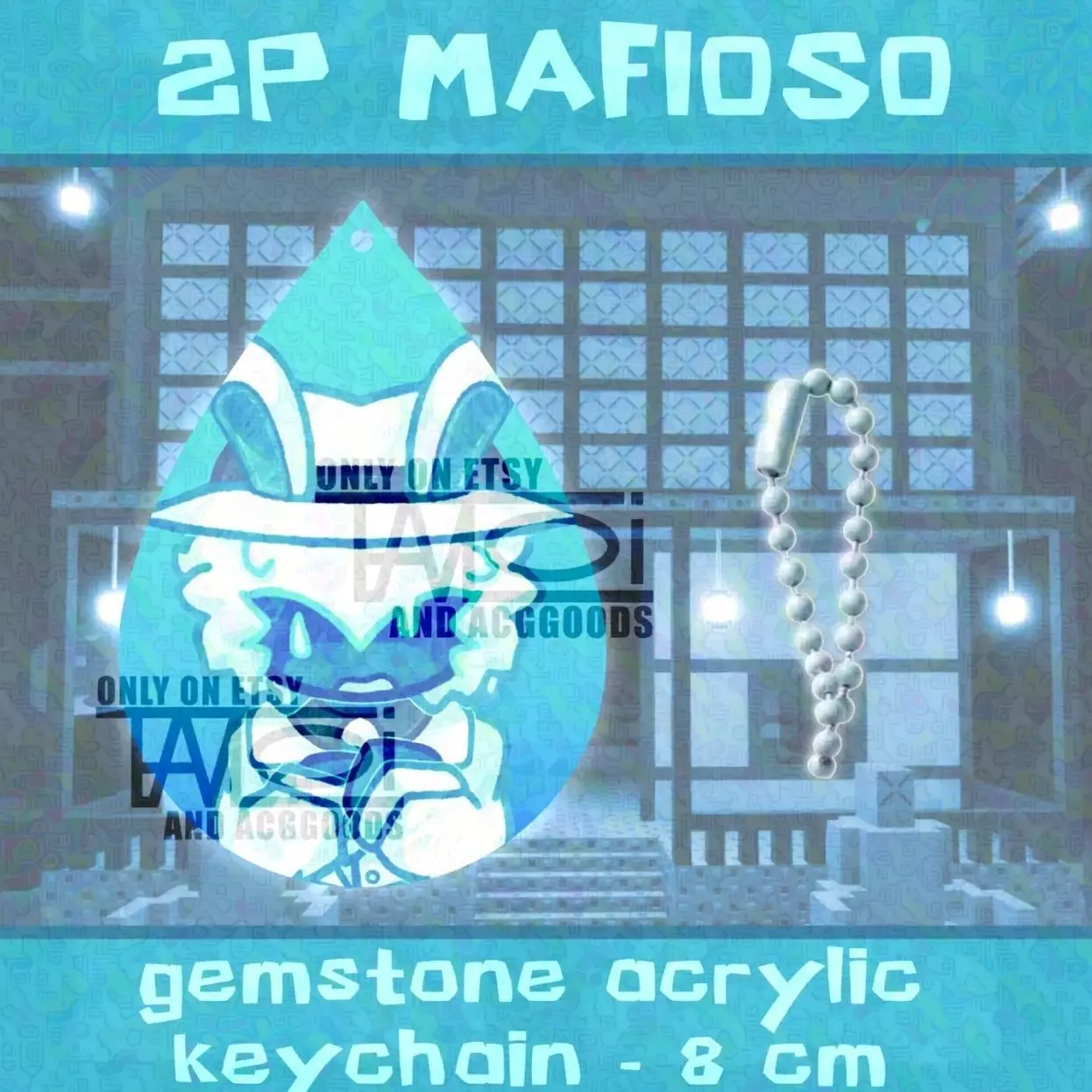 Roblox Forsaken - Mafioso / Don Sonnellino | Gemstone Acrylic Keychain
