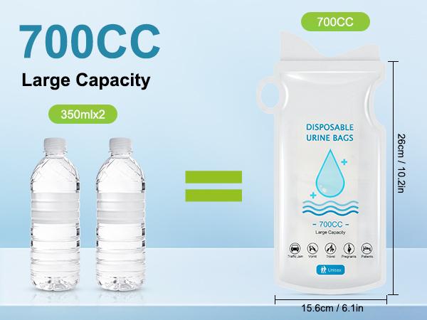 12 /24PCS Disposable Urine Bags,700ML Pee Bags for Travel for Women and Men, Portable Emergency Urine Bag with Leakproof Seal for Road Trips, Camping, Hiking, Traffic Jams,Pregnant, Patients,summervibes outdoorfun