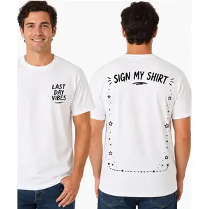 Last Day of School Autograph Shirt, Sign My Shirt Tee, Classmate Memory Shirt, End of School Year Gift, Teacher Student Signing Shirt