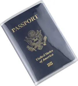10 Pack Passport Cover Clear Plastic Passport Protector Case Passport Sleeve Clear Vinyl Transparent Passport Holder Travel Document Organizer