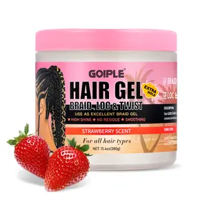 13.4oz Ultimate Styling Hair Gel, Perfect for Bun & Edge Control, Strong Hold Braid Gel, Essential for Twists & Curls, Large Capacity Salon Choice