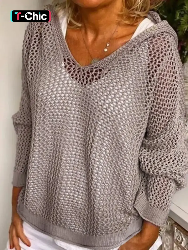 sheer knit top - TikTok Shop