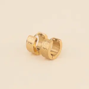 Paisley Super Chunky Huggie Hoop Earrings