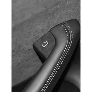 For Tesla Model 3 (2024-) / Model Y (2025-)  Made of Alcantara Door Switch Patch Trim Sticker Cover Car Interior Accessories