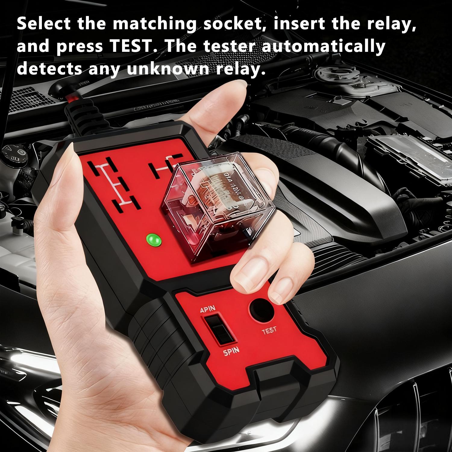 Car Automotive Circuit Tester, Car Relay Tester, Diagnostic, Portable Battery Diagnostic Checker Tool, Test and Measurement Tools, gift for men, Christmas gift