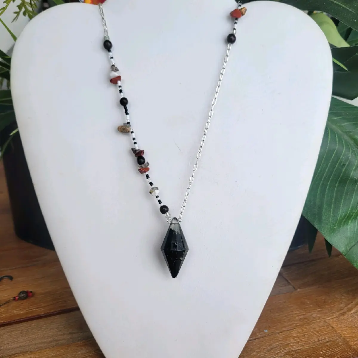 Pendulum Necklace || Crystals || Divination Tool || 20in