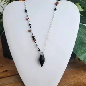 Pendulum Necklace || Crystals || Divination Tool || 20in