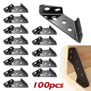 100pcs of Angle code 90 degree right Angle multi-functional fixed brackets, Metal Bracket, furniture connectors,  for cabinet laminate