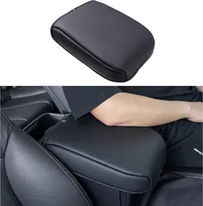 Custom Fit Center Console Cushion - PU Leather Lid Cover Protector, Easy-Install Car Interior Accessory for 2016-2023 Tacoma Models