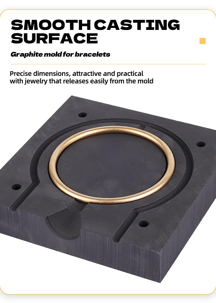 Graphite Bangle Casting Mold – High Temperature Resistant Metal Casting Mold for Gold & Silver Jewelry Making