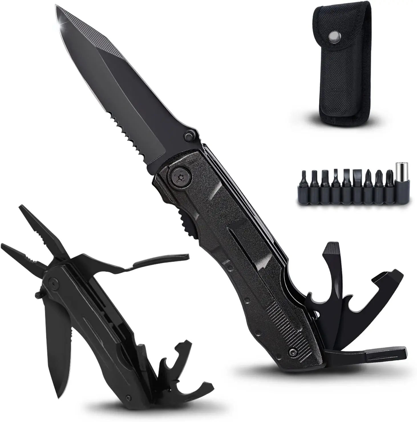 Father's Day Gifts for Dad from Daughter Son Wife Multitool  13 In1, Portable Multi-Function Pliers,  For Outdoor,Camping, Hiking ,Etc.Gifts For Father,boyfriend Cool Stuff Tools
