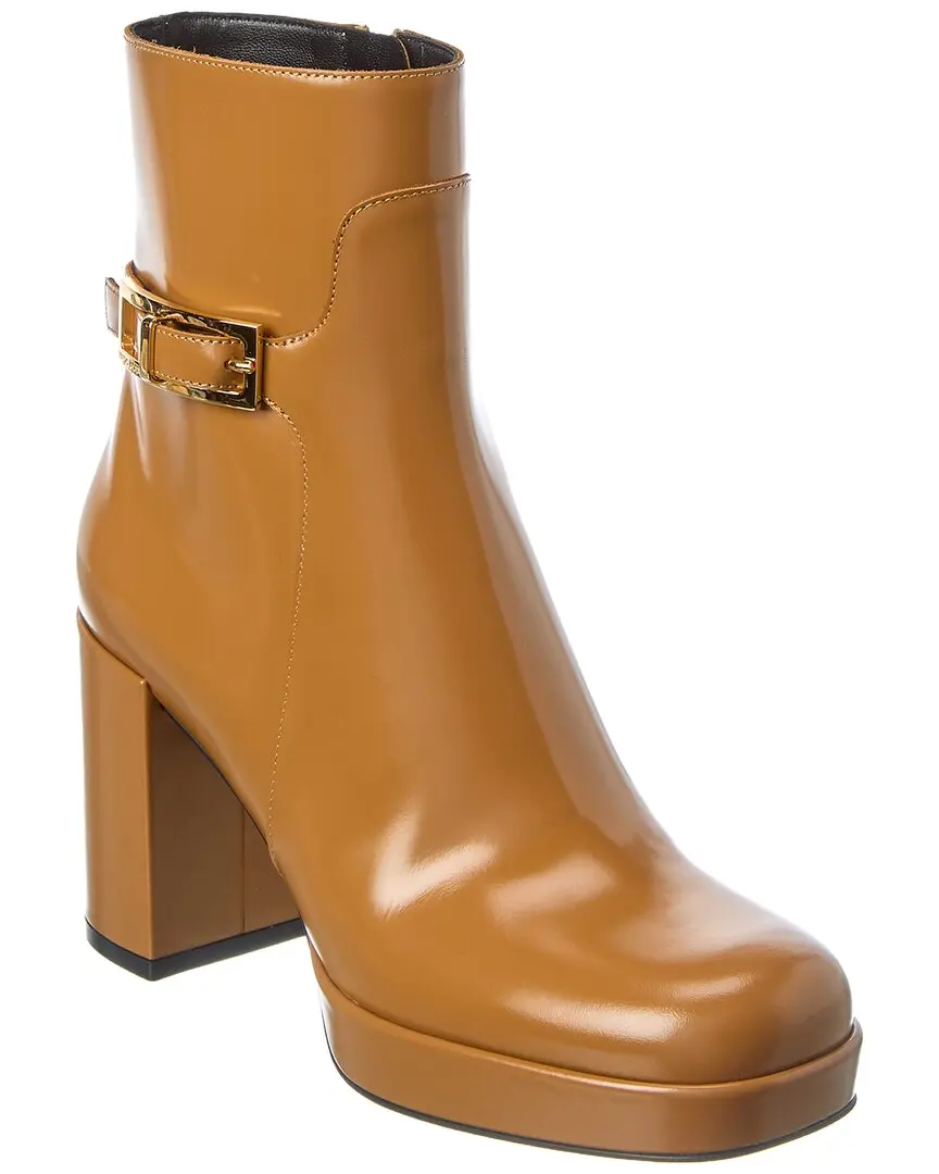 Sergio Rossi Nora Leather Platform Boot