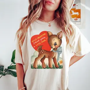 Retro Valentine's Day shirt for women, Comfort Colors Valentines Day shirt, Vintage Valentine's Day tee, Cottagecore shirt, Cute Vday Outfit