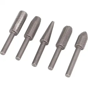 5PCS/10PCS Tungsten Carbide File Set, Efficient Design, Suitable For Wood And Rubber Molding Grooves, Non-slip And Fast Grinding Speed