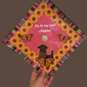 Class of 2026 Graduation Latina glossy cap topper